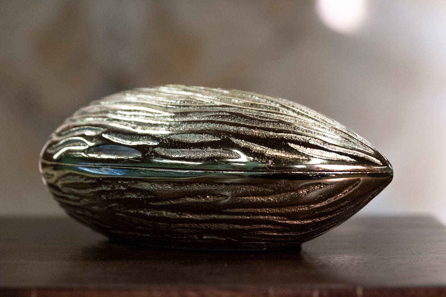 Royal Series- Gold Almond Box –  Perfect for Décor & Storage